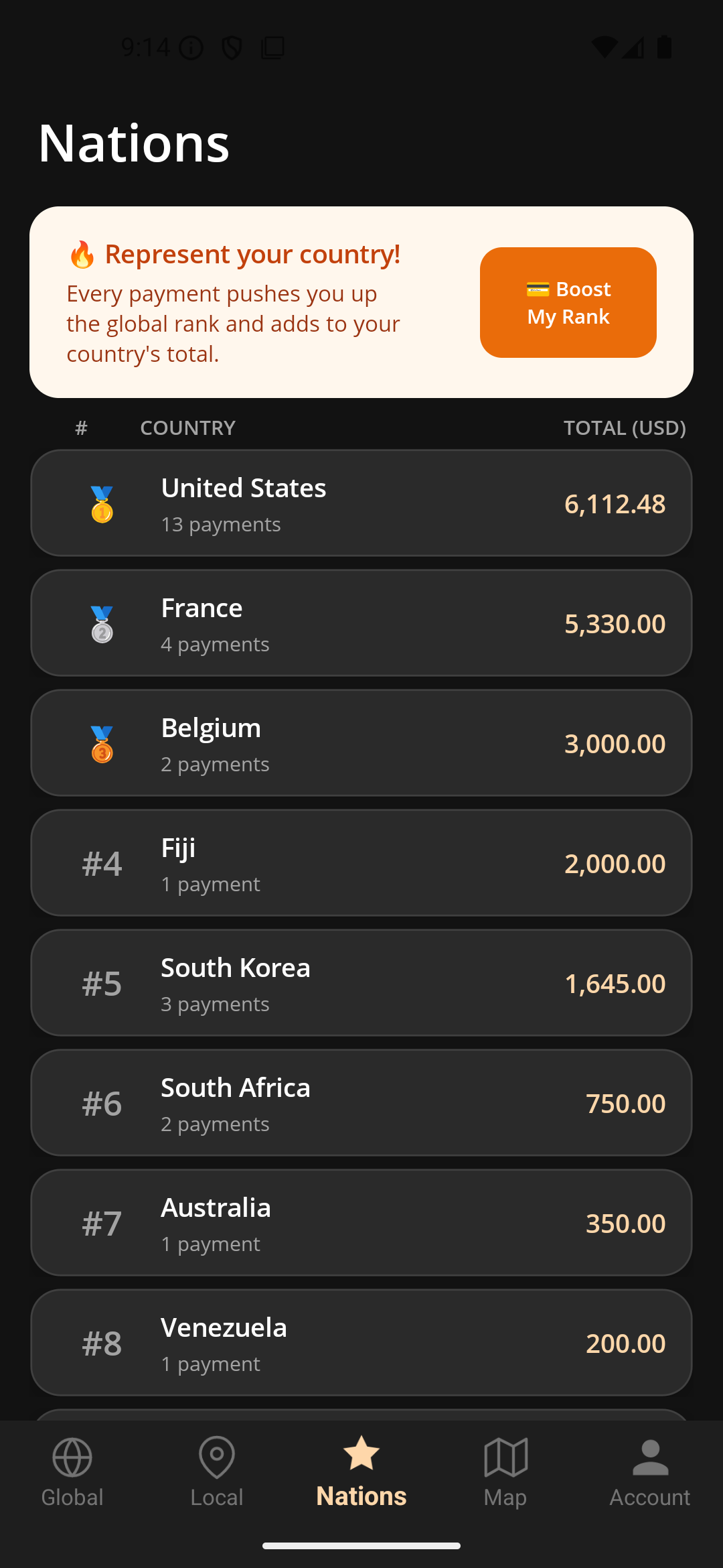 Money War app screenshot
